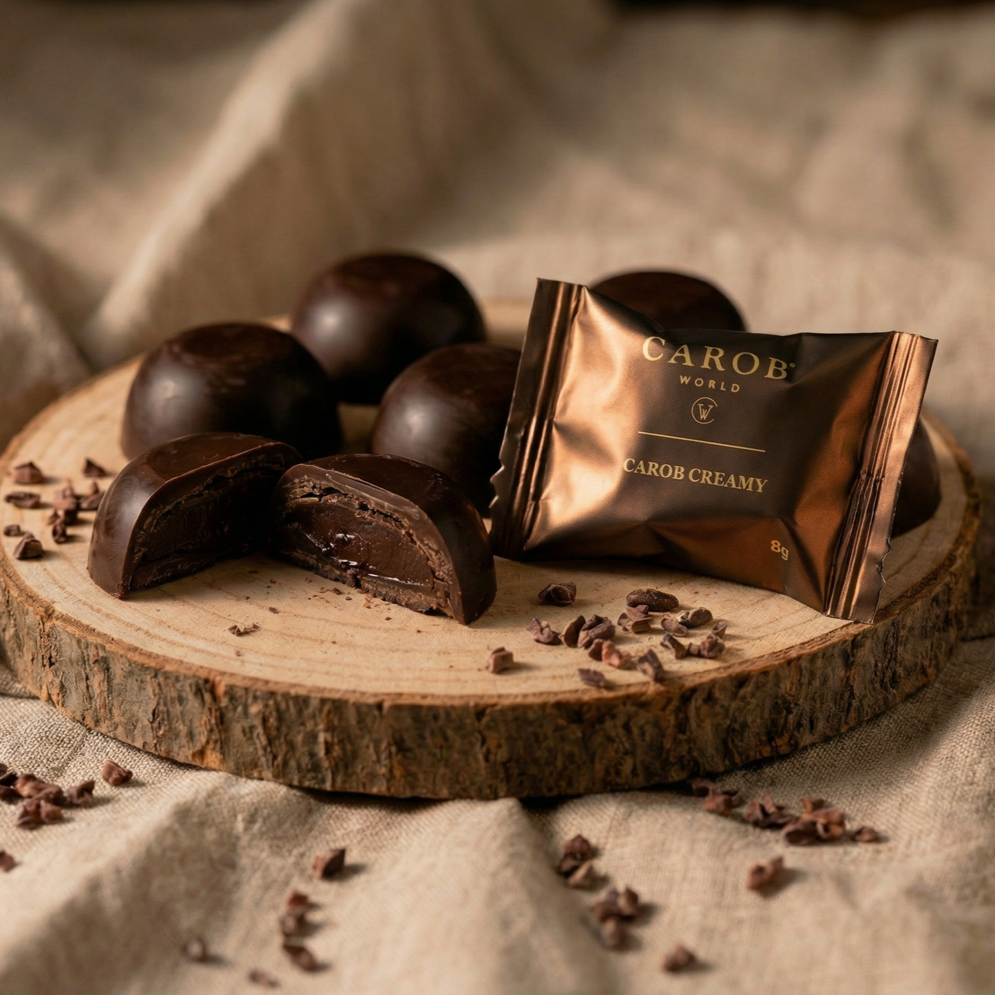 Bombons Carob Creamy (Pack 48 x 8g)