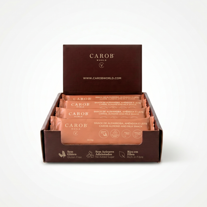 Snack de Alfarroba, Amêndoa e Leite (Pack 20 x 36g)