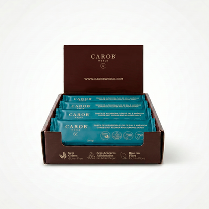 Snack de Alfarroba, Flor de Sal e Amêndoa (Pack 20 x 36g)