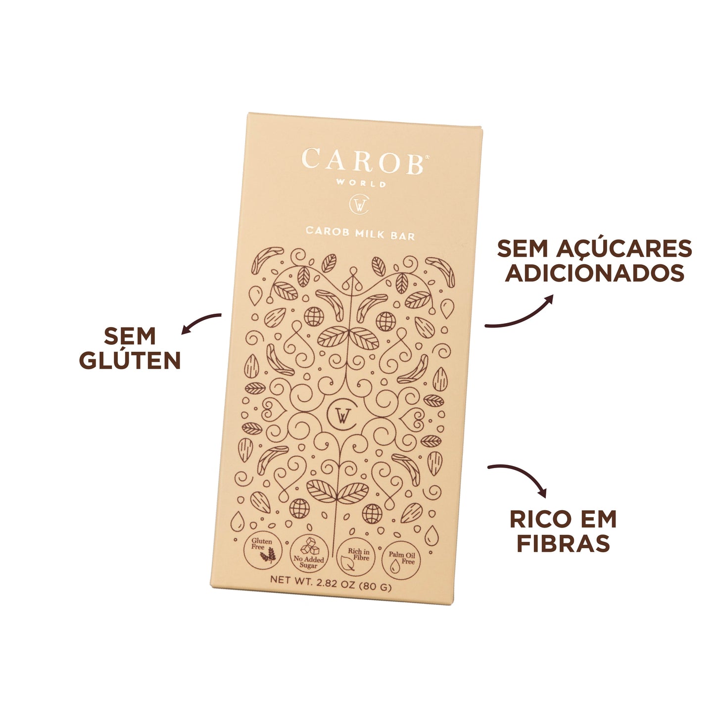 Tablete de Alfarroba e Leite (80g)