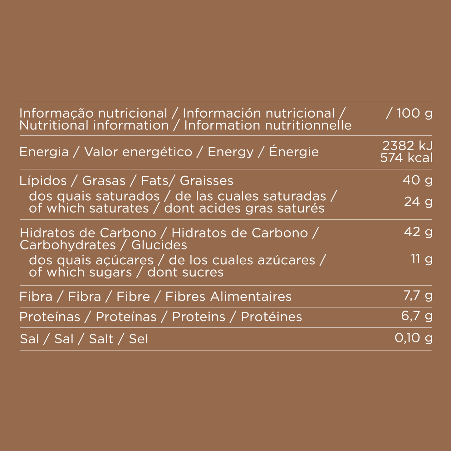 Carob, Almond and Milk Bar (Pack 15x80g)