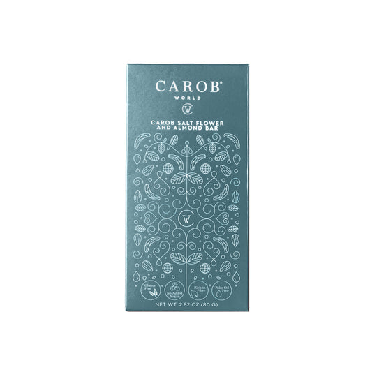 Tablete de Alfarroba, Flor de Sal e Amêndoa (80g)