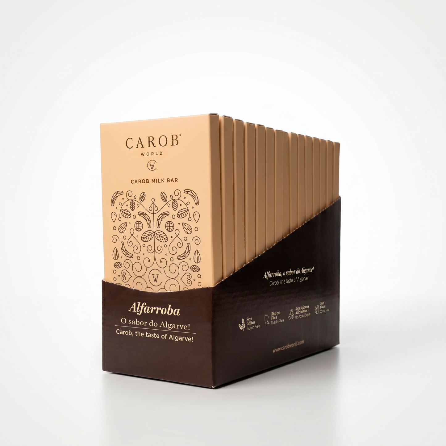 Tablete de Alfarroba e Leite (Pack 15 x 80g)