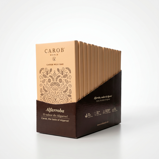 Tablete de Alfarroba e Leite (Pack 15 x 80g)