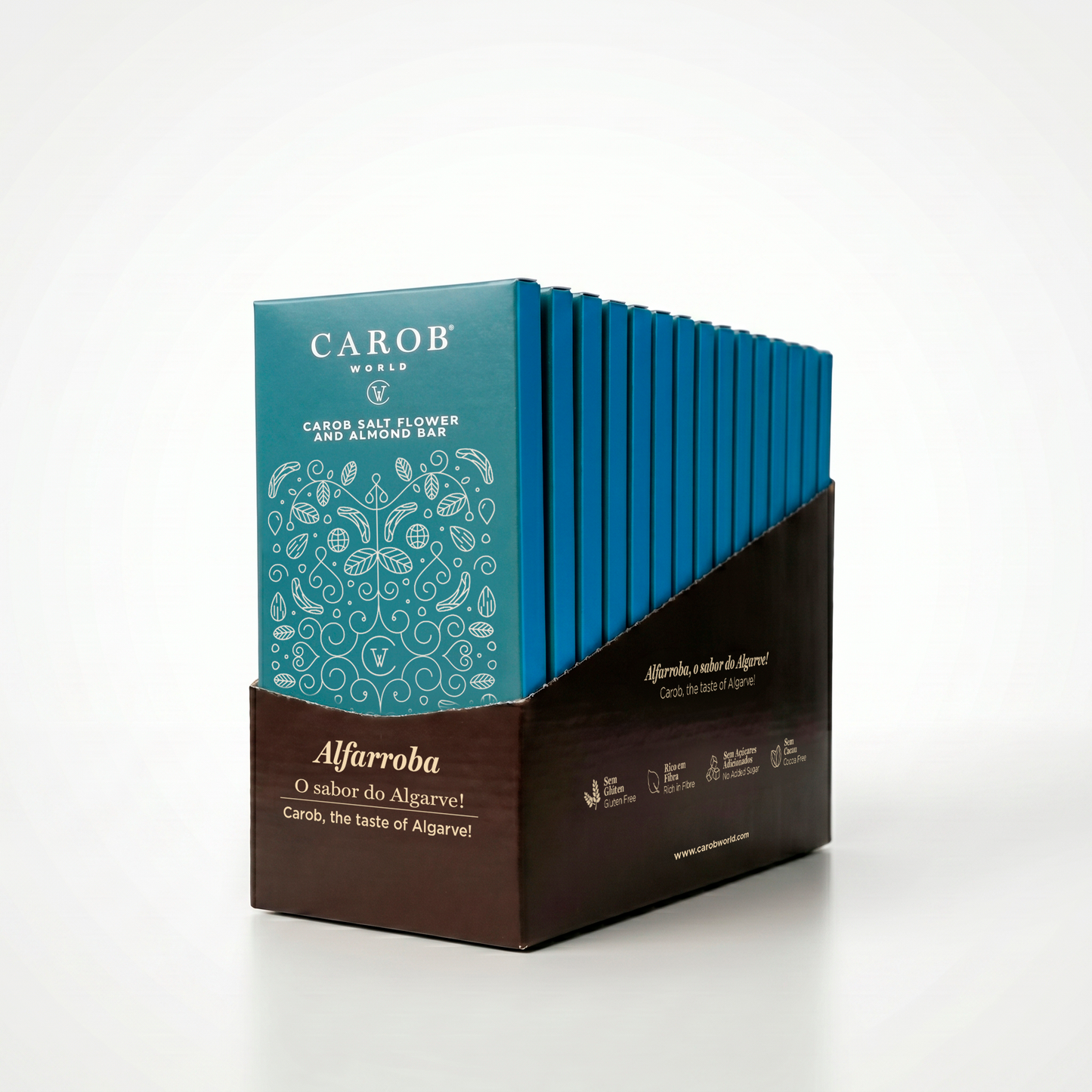 Carob, Salt Flower and Almond Bar (Pack 15x80g)