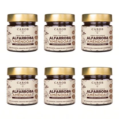 Creme para Barrar Alfarroba e Amêndoa (Pack 6 x 240g)