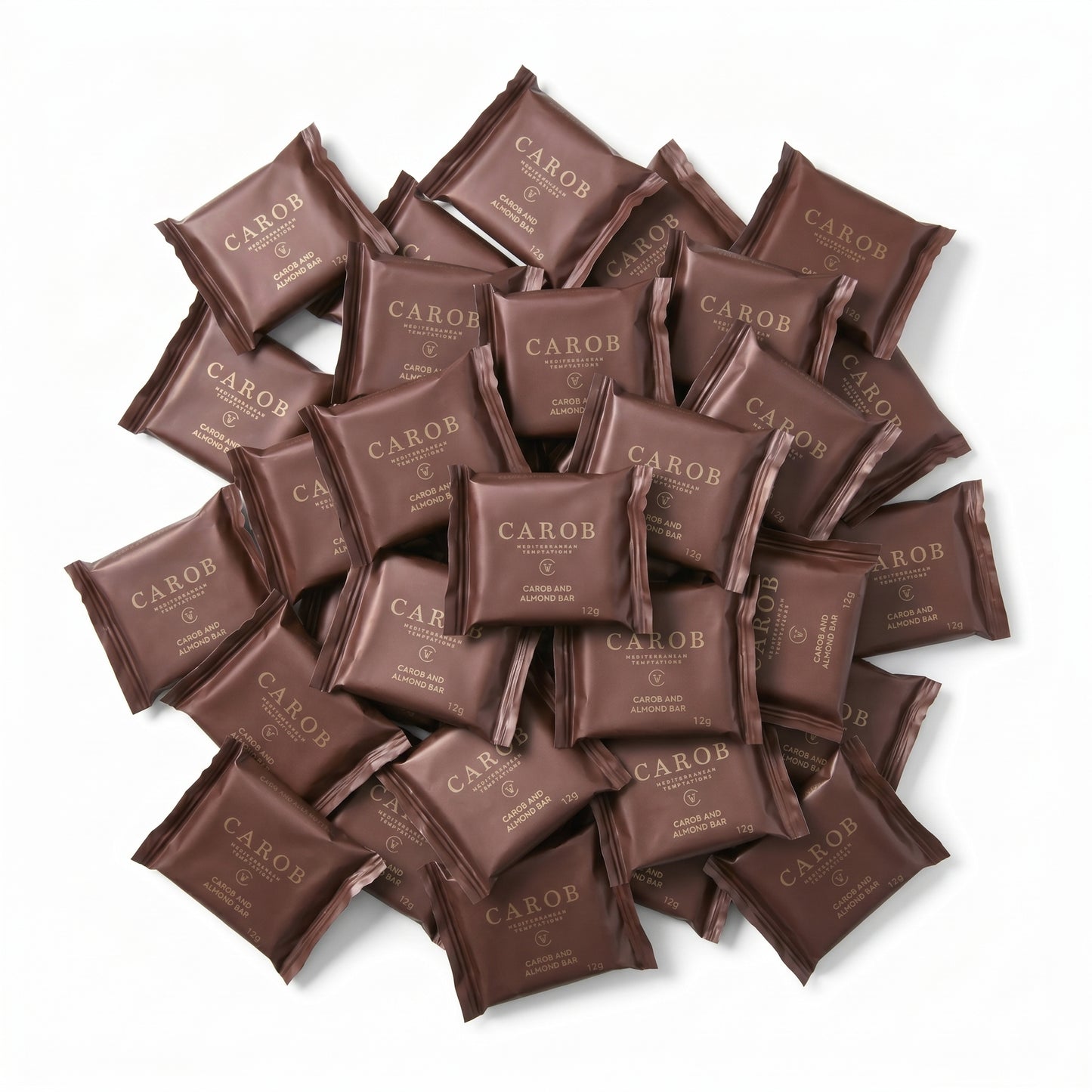 Mini Tabletes de Alfarroba e Amêndoa (Pack 60 x 12g)