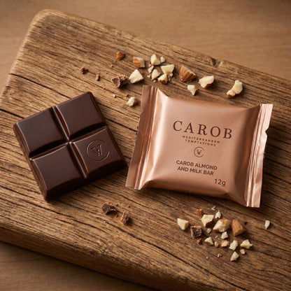 Carob, Almond and Milk Mini Bar (Pack 60 x 12g)