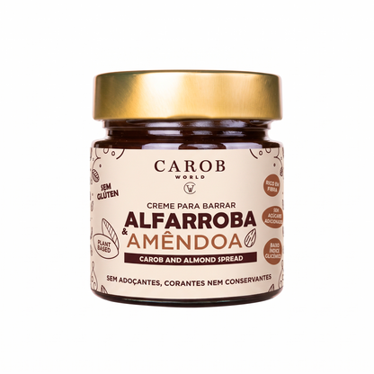 Creme para Barrar Alfarroba e Amêndoa (Pack 6 x 240g)
