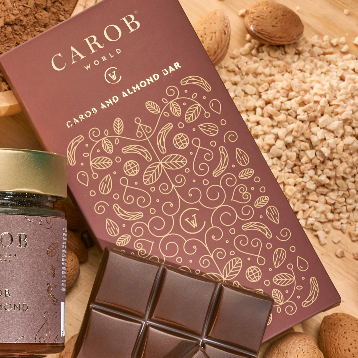 Carob and Almond Bar (80g)