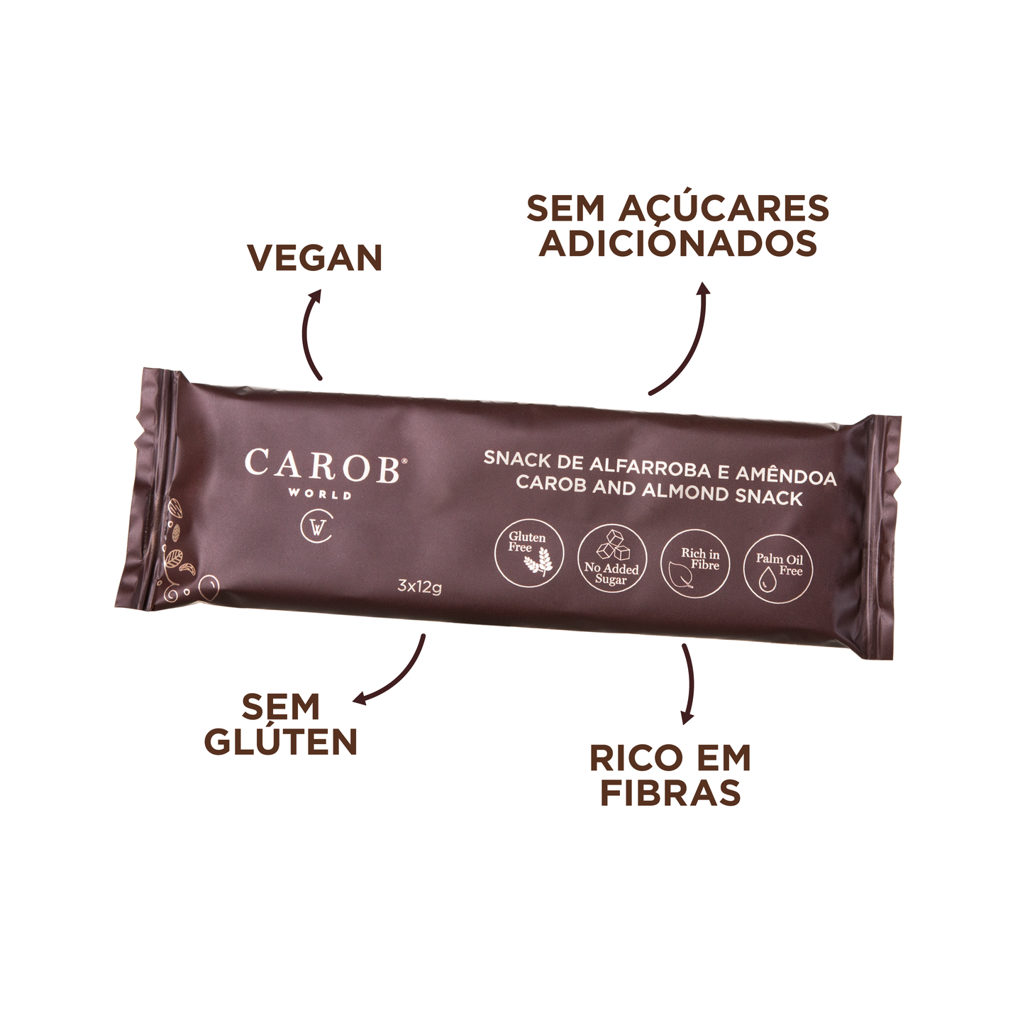 Snack de Alfarroba e Amêndoa (36g)