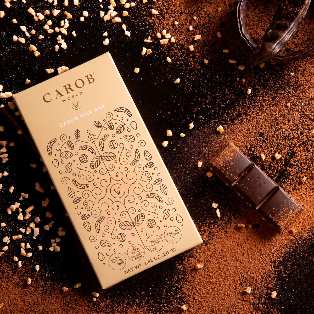 Carob and Milk Bar (80g)