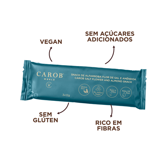 Carob, Salt Flower and Almond Snack (36g)